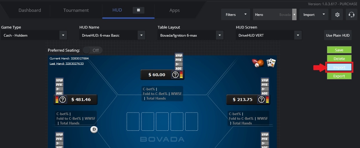 ваш персональный ХАД для покера можно импортировать в программу за 8-10 секунд.