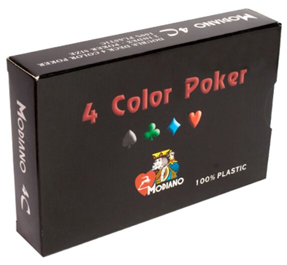 Набор карт для покера из 4-х мастей от Modiano