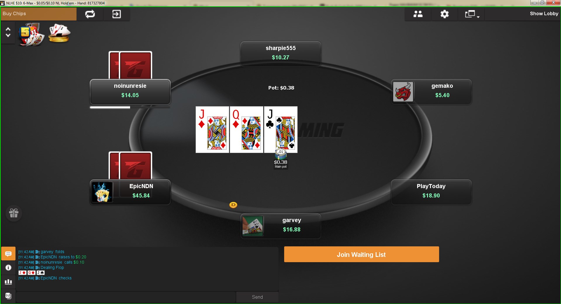 Игра в Boost покер на Tigergaming ведется только на NL2.