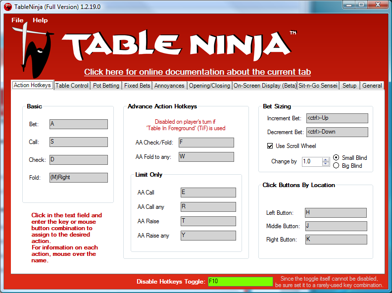 Table Ninja, Table Ninja бесплатно и триал